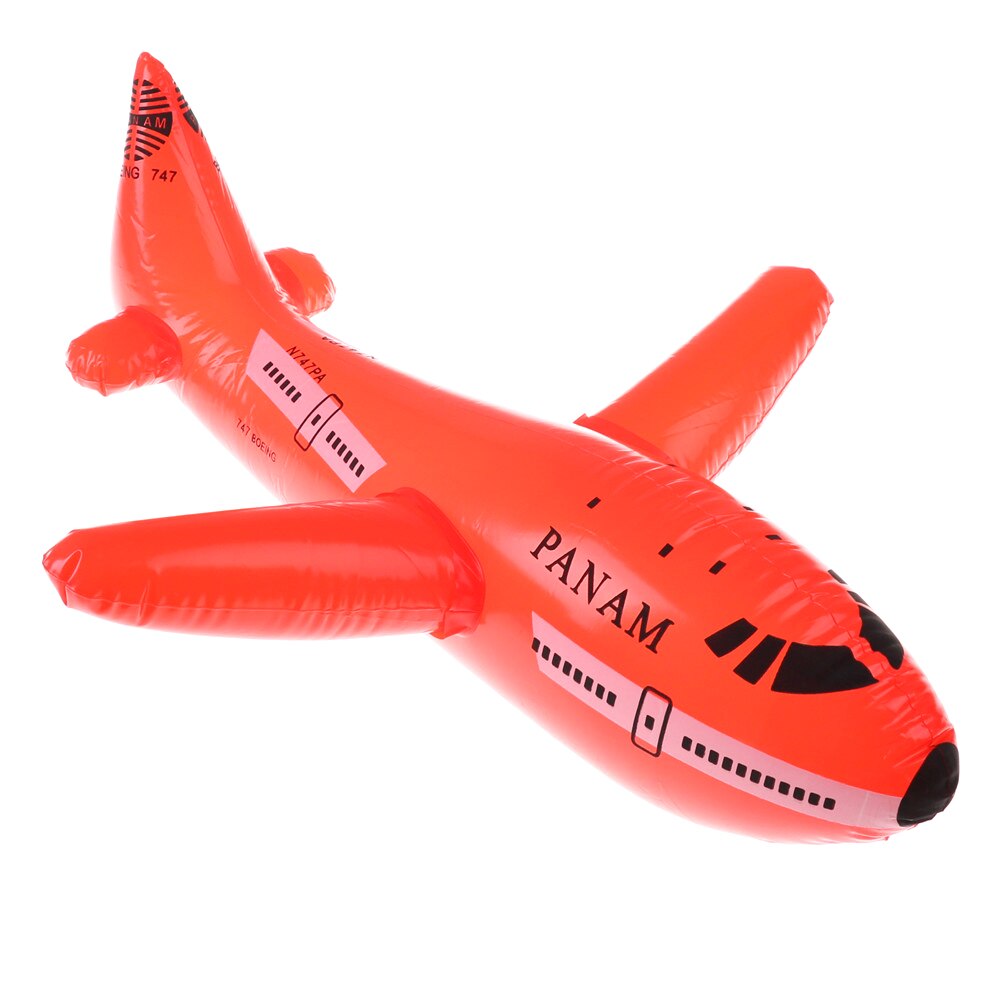 1 stk oppusteligt legetøj fly passagerfly fly tegneserie pvc plastballoner fly legetøj ballon kid fødselsdag klassisk legetøj: Rød
