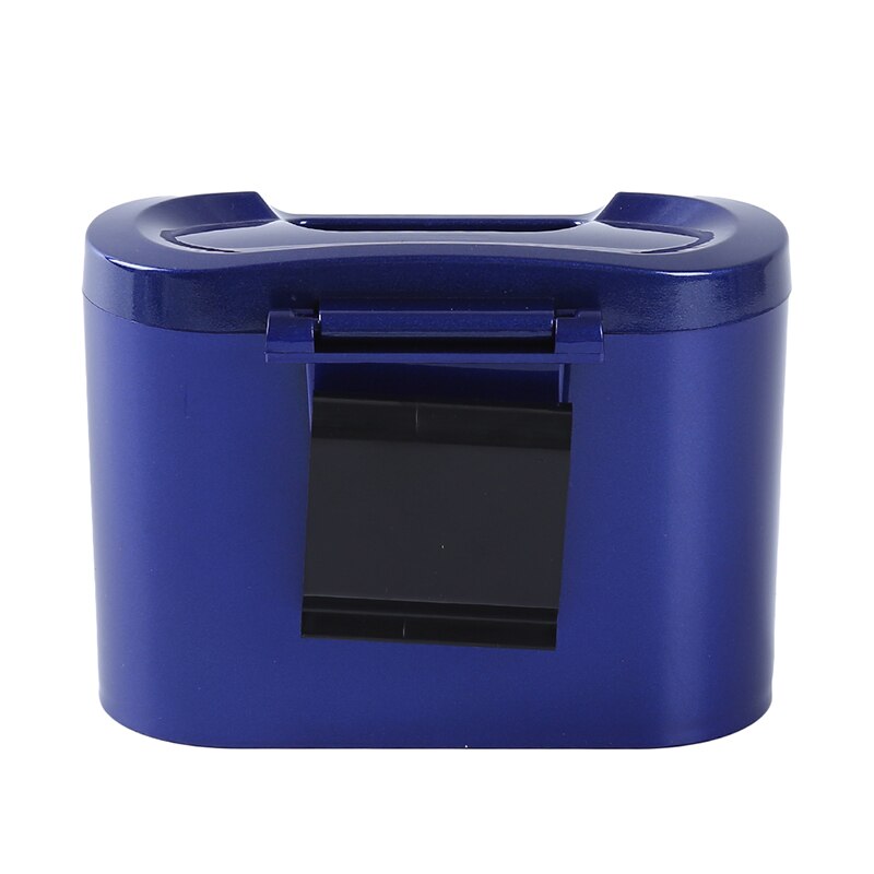 Universal Car Durable Mini Trash Bin Vehicle Auto Car Garbage Dust Case Holder Box Bin Trash Rubbish Can: Blue