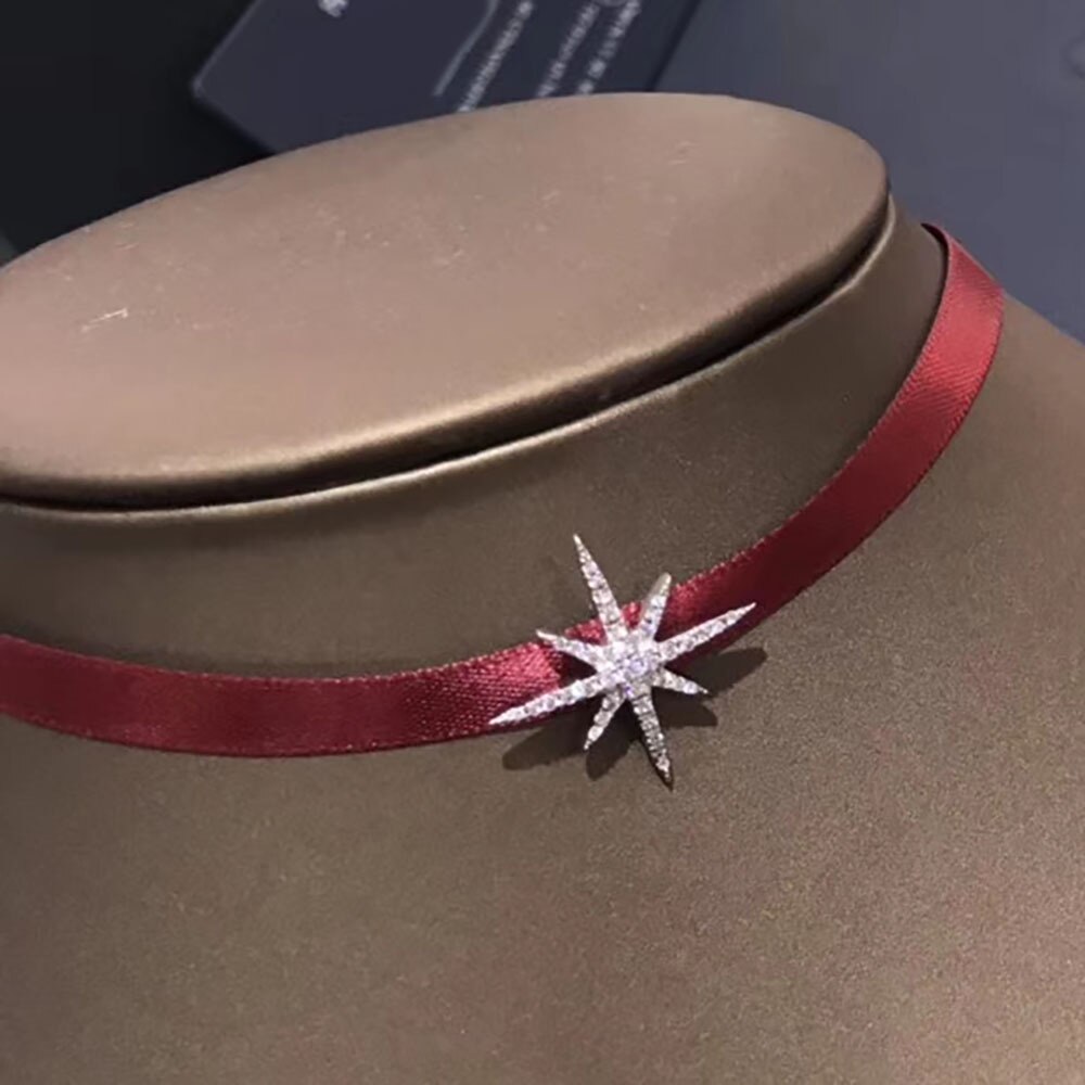 EIN haus zubehör meteor reis wort rot satin hals halskette kann verwendet werden als armband eine vielzahl von tragen halsband persönlichkeit ti