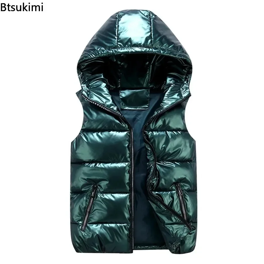 Heren Capuchon Vest - Lichtgewicht Waterdicht Casual Parka Vest met Zakken - Polyester