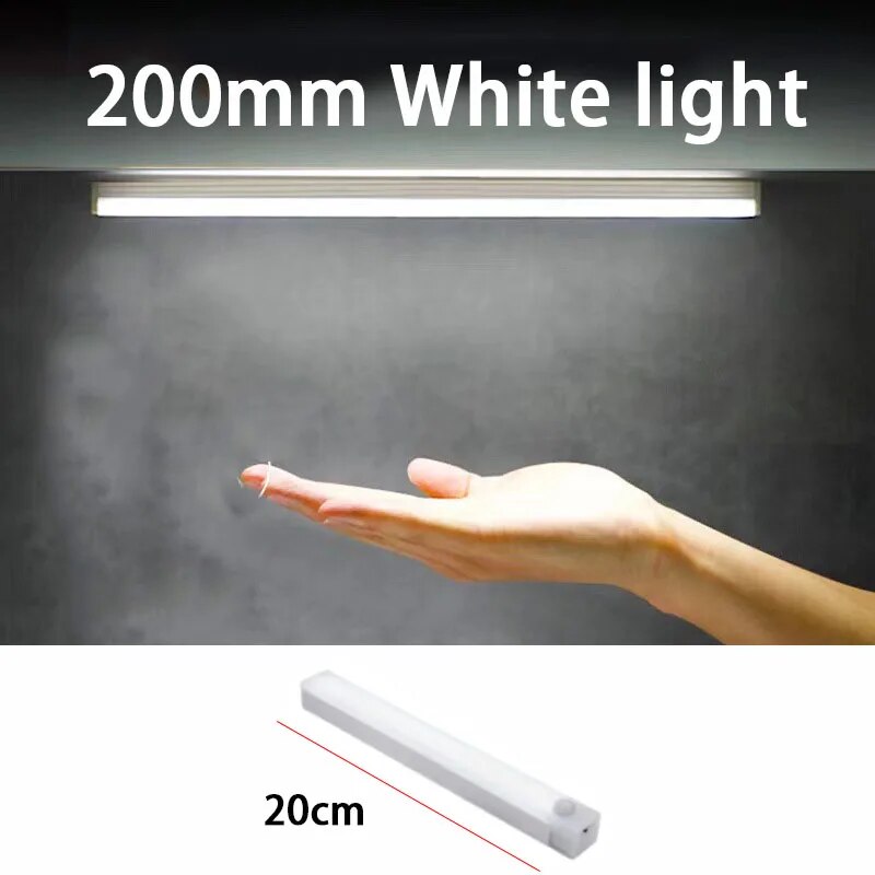 LED Night Lights Wireless Motion Sensor Wall Light USB Rechargeable Kitchen Cabinet Corridor Night Lamp For Bedroom: Orange