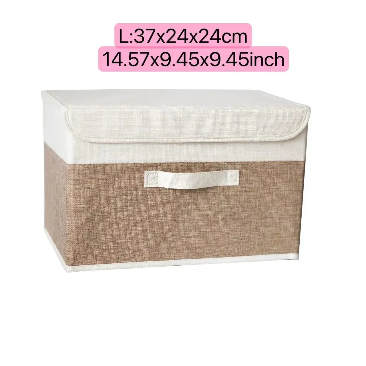 Folding Non Woven Fabric Storage Box Large Capacity Dustproof Storage Box Home Supplies Clothing Sock Dustproof Storage Box: Chocolate
