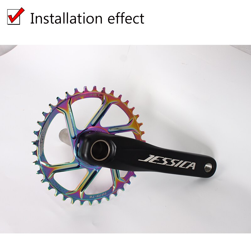 Mtb gxp kettingblad rainbow offset 3mm kettingblad smal breed aluminium fietskettingblad 32-38t fietsonderdelen voor gxp  xx1 x9 xo x01