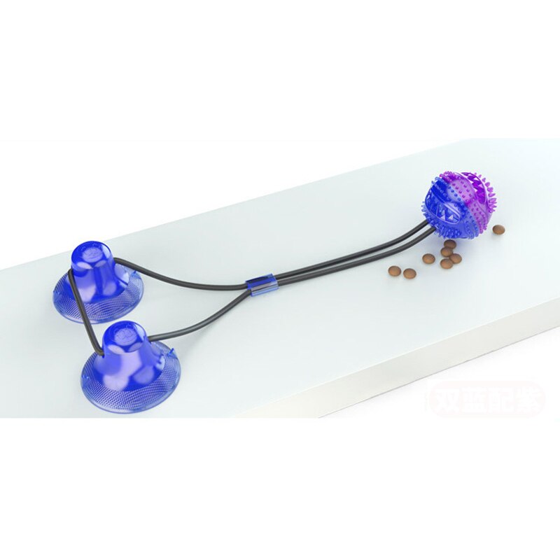 Silicon Pet Dog Toys Suction Cup Tug Dogs Chewing Push Ball Toy Pet Tooth Cleaning Dog Toothbrush for Puppy large Dog Biting Toy: D-4