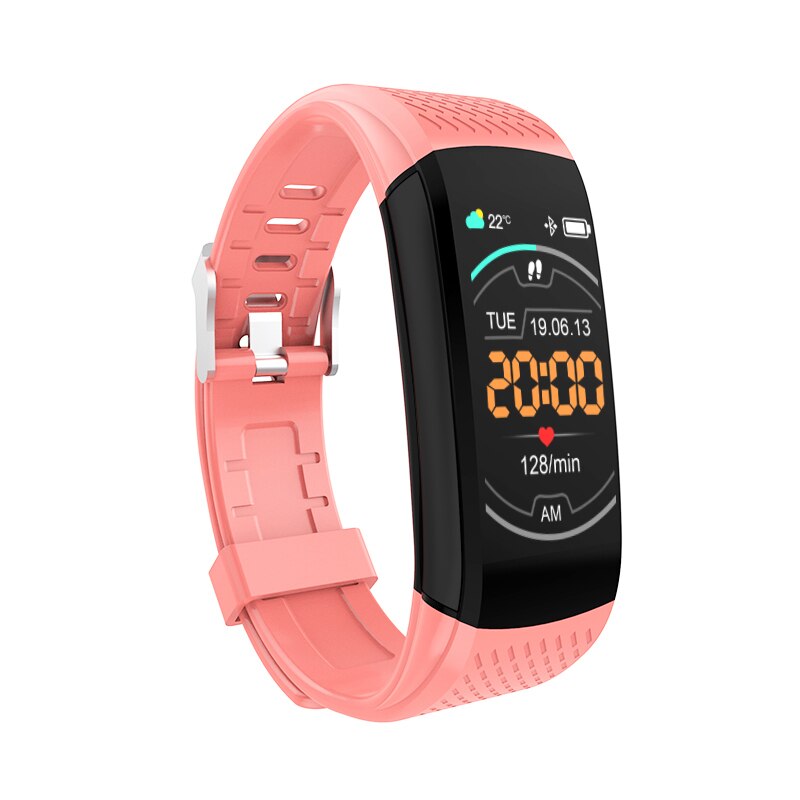 Fitness Bracelet Ip67 Waterproof Fitness Tracker Smart Bracelet Blood Pressure Heart Rate Electronic Smart Band Watch For Sport: Pink