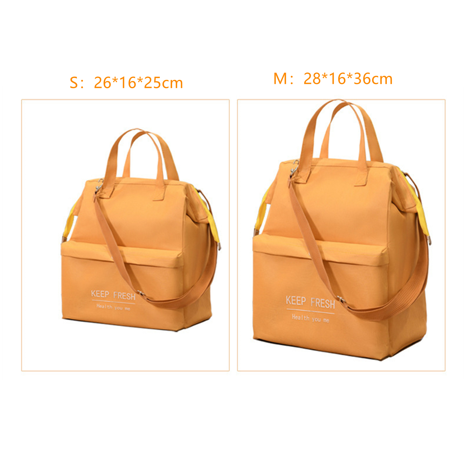 Foil Lunch Bags Macaron Waterproof Thermal Pack with Shoulder Strap Multifunctional Large Capacity Thickened Bento Handbag