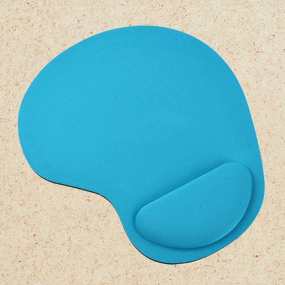 Game Mouse Pat Silicone Soft Anti Slip Mouse Pad With Wrist Rest Support Mat For Computer Gaming PC Laptop Muismat Solid Color: sky blue