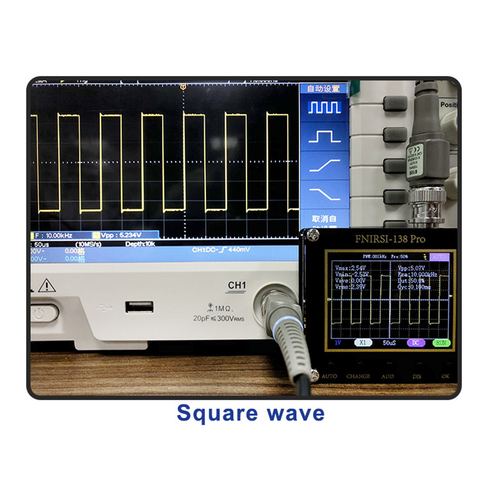 FNIRSI-138 PRO Digital Handheld Pocket Oscilloscope Kit 2.5MSa/s 200KHz Analog Bandwidth Support 80KHz PWM And Firmware Update