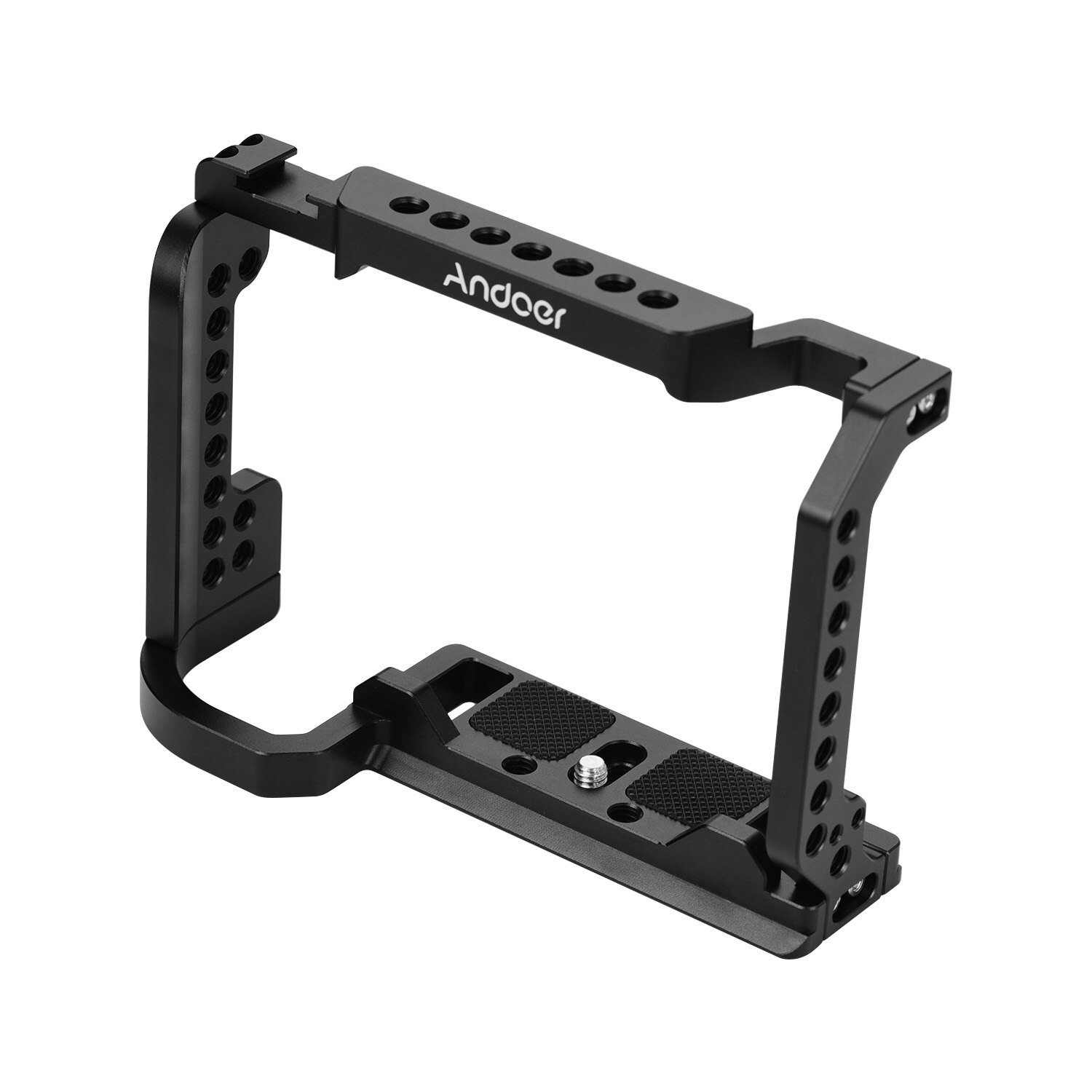 Andoer Aluminum Alloy Video Camera Cage Compatible with Nikon Z6/Z7 with Cold Shoe Mount 1/4 Inch Screw Holes