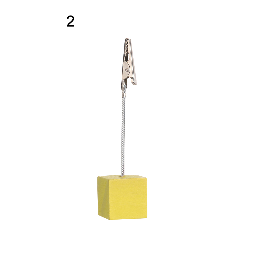 Ozdoby na biurko kwadratowy klips robić wiadomości drewniany klips robić pocztówek z kutego żelaza uwaga klip uwaga klip hurtownia: 2