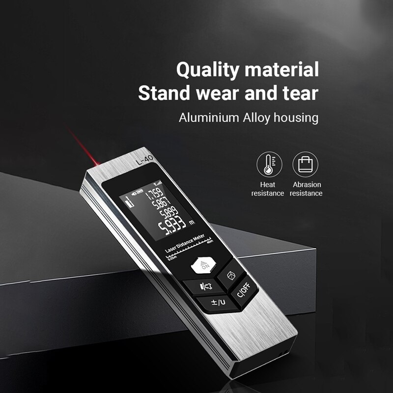 Digital Lasers Rangefinder Electronic Angle Sensor Usb Pythagorean Mode Area Volume Distance Tape Measure Meter