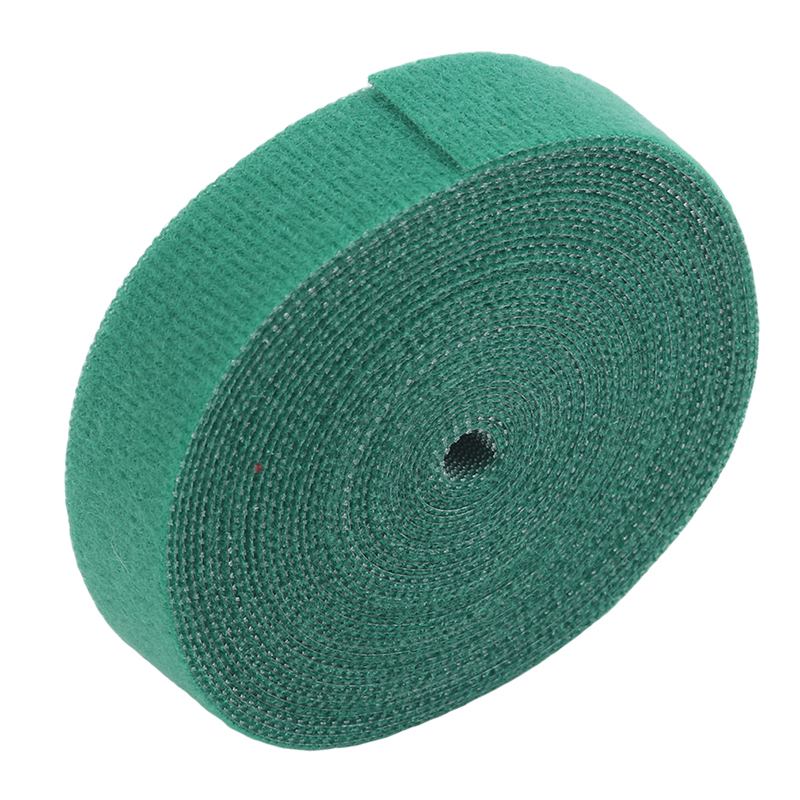Multi-color Optionele Magische Lijm Zelfklevende Tape Band Hoop Loop Strap Klittenbandsluiting Tape Scratch Roll Opslag tape: green