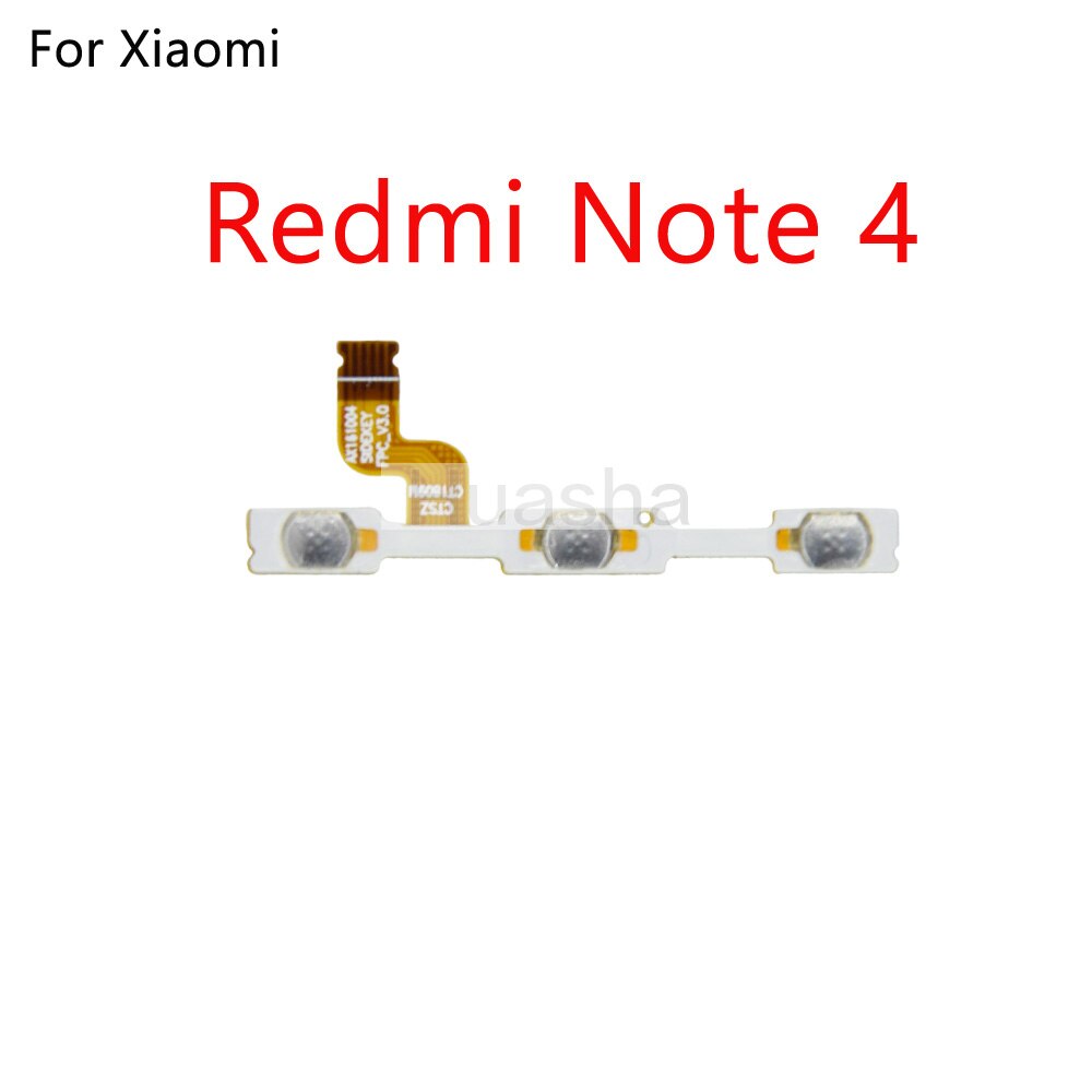 Power Volume Button Switch On Off Button Flex Cable For Xiaomi Redmi 3 3S 4A Note 2 3 4 5 Plus Pro 4X S2