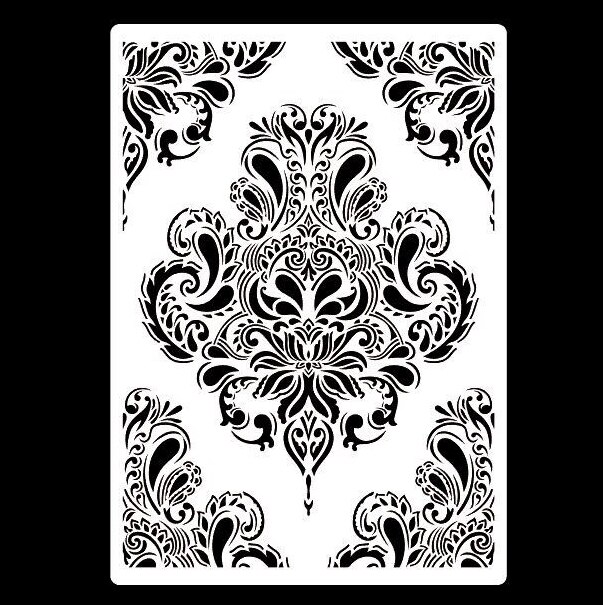 A4 size Stencil for Wall Painting Scrapbooking Stamp Album Decorative Embossing Craft Paper DIY Flower Label Stencils: 724