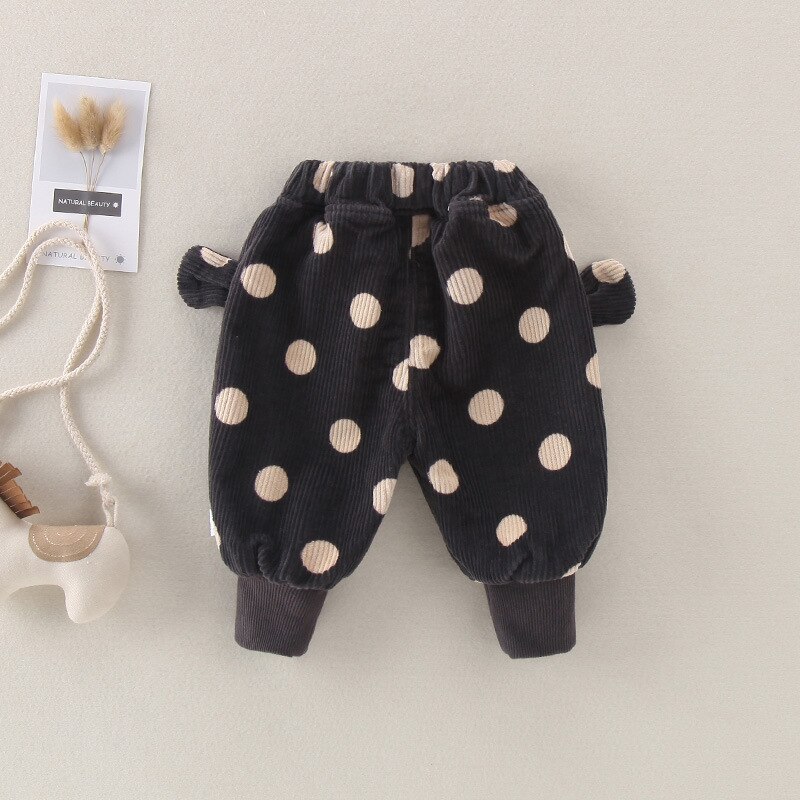 Stippen Patroon Peuter Broek Casual Sport Broek Voor Baby Zachte Kids Kleding Voor Jongens Meisjes 0-2 Y Baby corduroy Broek Kid Kleding