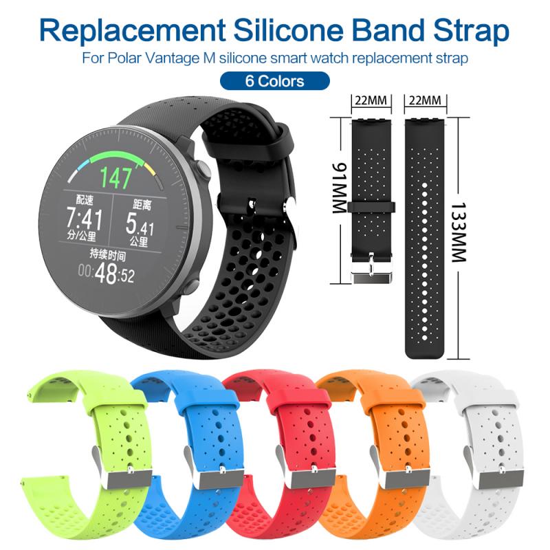 Silikon Armbinde für Polar- Vorteil M Smartwatch Band Armbinde Armbinde Gurt Ersatz Zubehör
