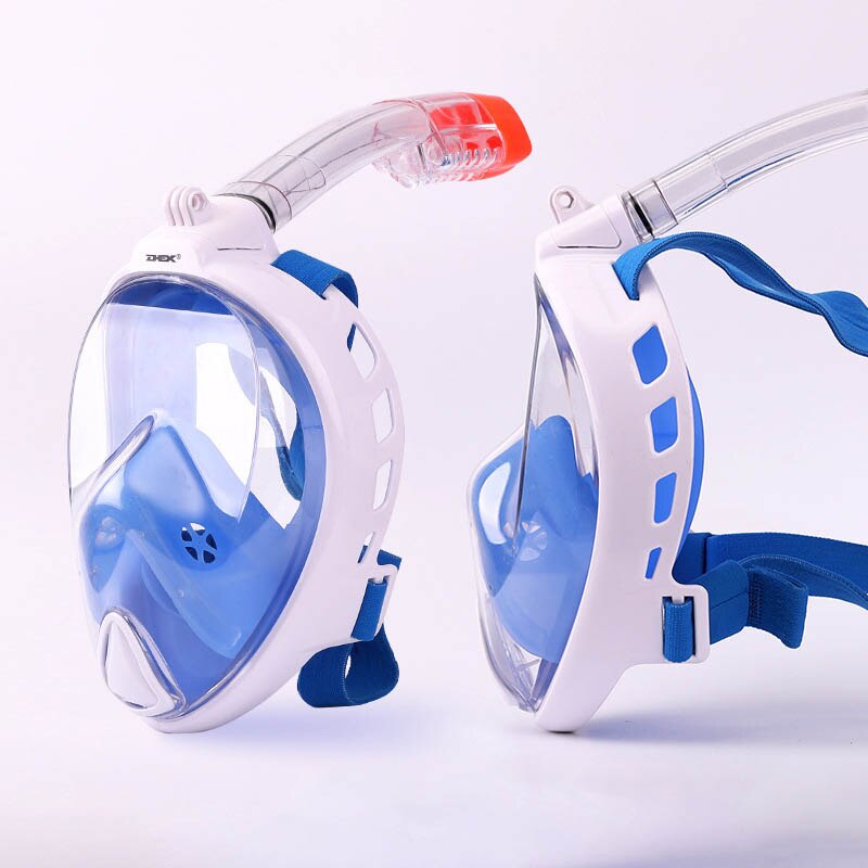 Elektroplettering snorkelmaske voksne barn helansikt dykkerhud dykkermaske undervannspydfiske anti-tåke svømmebriller