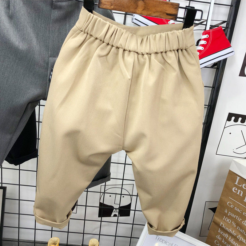 Ins roupa coreana infantil, calças para crianças de 1-8 anos, de algodão, para meninos e meninas, casual, com bolsos de botão, c26, novo, 2020