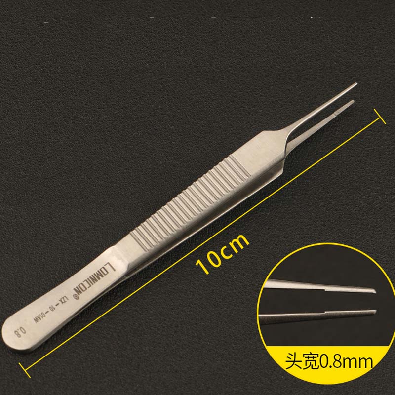 Fat tweezers Double eyelid fine tweezers No hook tethering tweezers Eye plastic tweezers: Blue