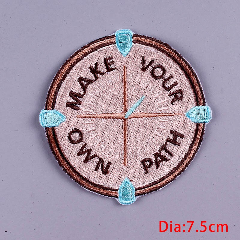 Diy Adventure Geborduurde Ijzer Op Patches Voor Kleding Mountain Reiziger Patches Op Kleding Strepen Outdoor Wandelen Patches: PE4218CT