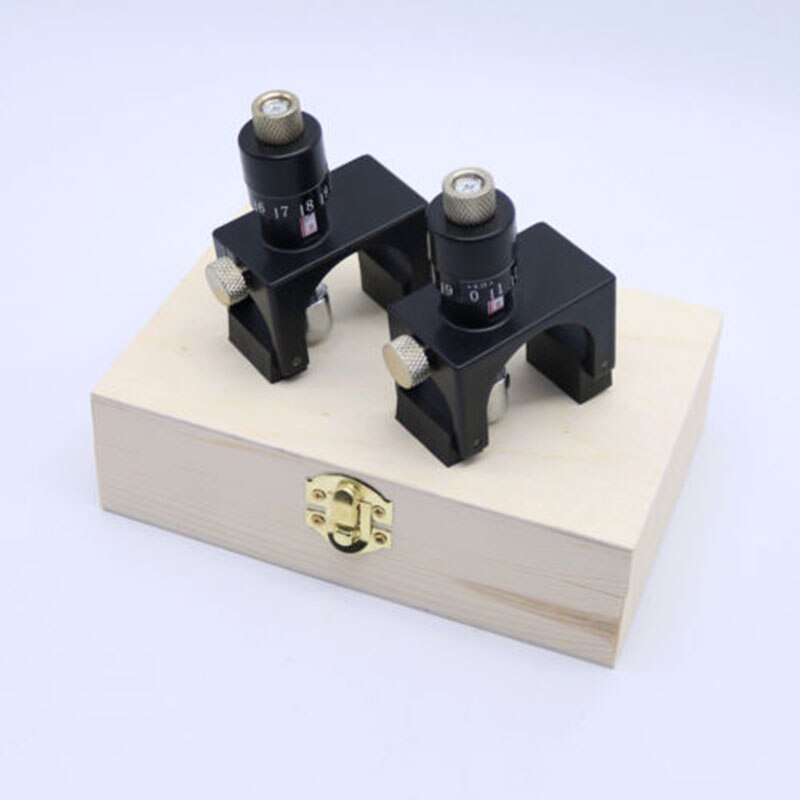 Hlzs -2x justerbar høvlbladskærer kalibratorindstilling jig gauge træbearbejdningsværktøj