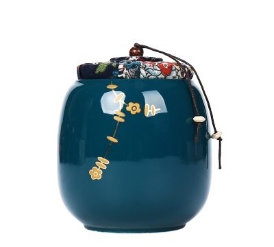 Jar Reizen Huishouden Koffie Opbergdoos Fles Bus Seal Craft Klassieke Thee Caddy Organisator Mini Snoep Keramiek Tin: 6