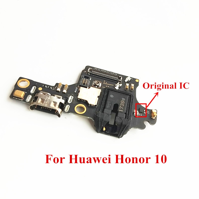 1x Original USB Ladung Dock Verbinder Ladegerät Bord mit Mikrofon für Huawei Honor 10