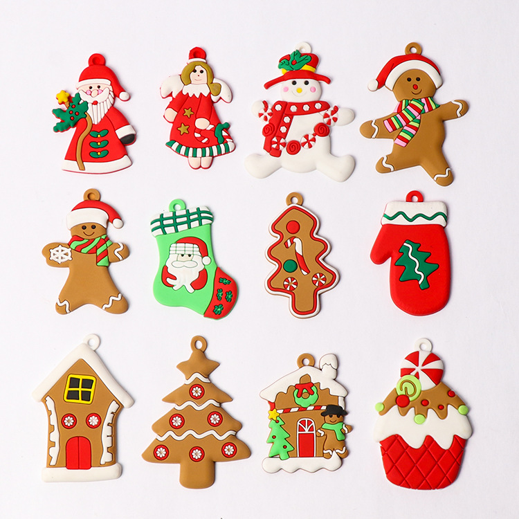 Gingerbread homem enfeites de natal feliz natal para o ano novo 2022 decorações da árvore de natal pingente festival casa decorações: G