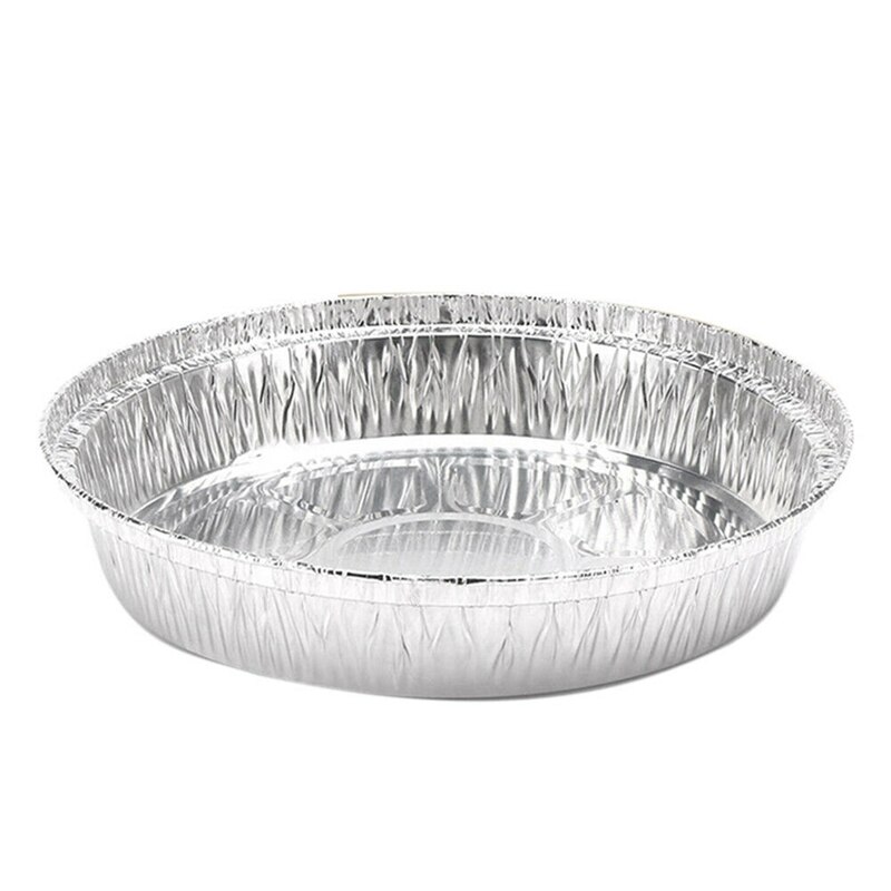 50X Runde Aluminium Folie Bbq Food Tray Container Nicht-Stick Backform Smart