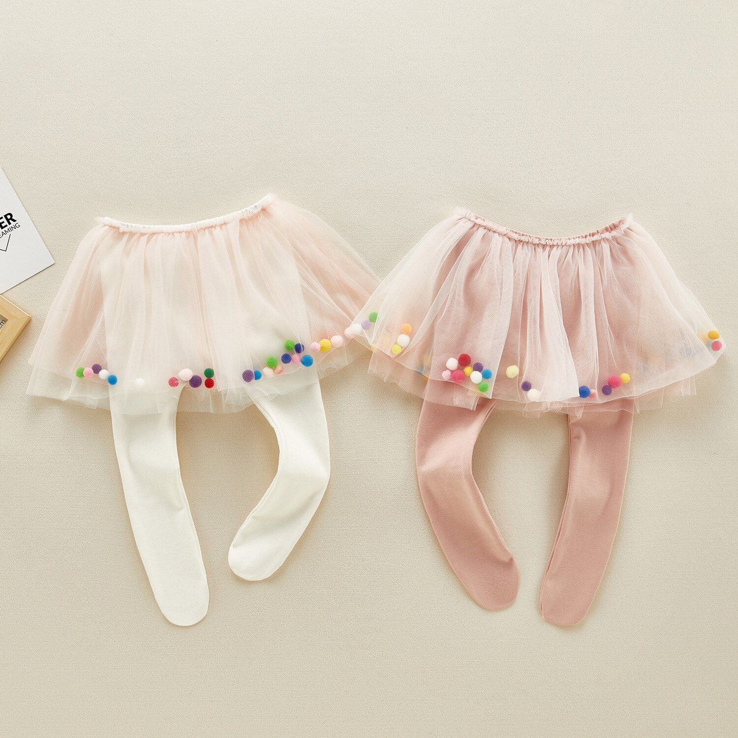 Automne nouveaux enfants Leggings collants bébé Net fil jupe bouffante Leggings mignons enfants fille Leggings