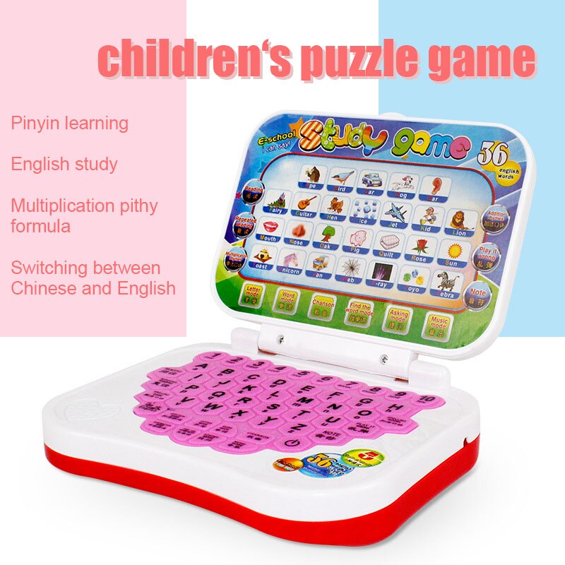 Multifunctionele Kids Vroege Educatief Speelgoed Muziek Mathematische Game Leren Laptop Yjs