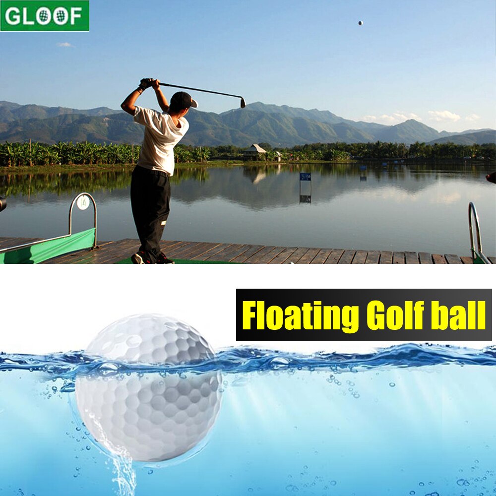 10Pcs/Lot Floating Golf Balls Floater Ball Float Water Range Golf Practice Ball Two Piece Ball