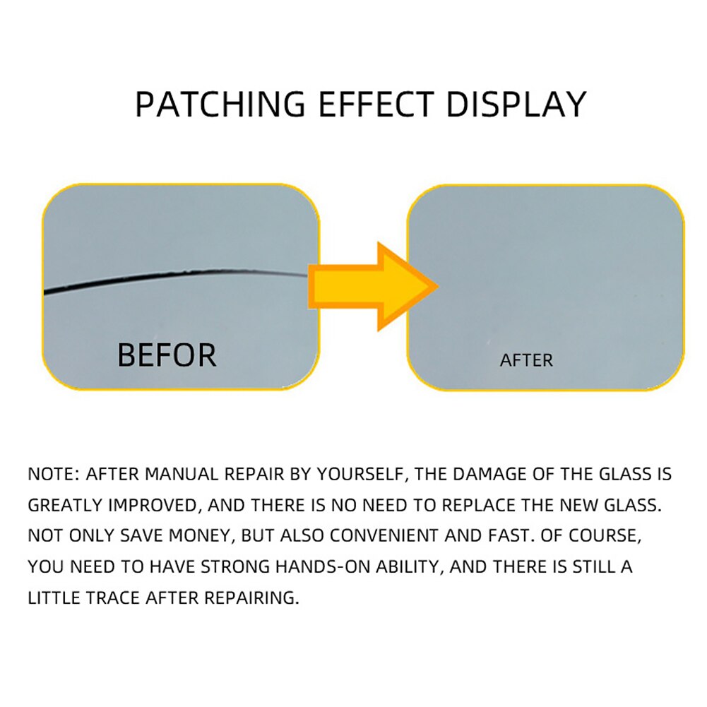 Car Window Curing Glue DIY Seamless Universal Auto Crack Removal Restore Tool Glass Scratch Windshield Repair Kit