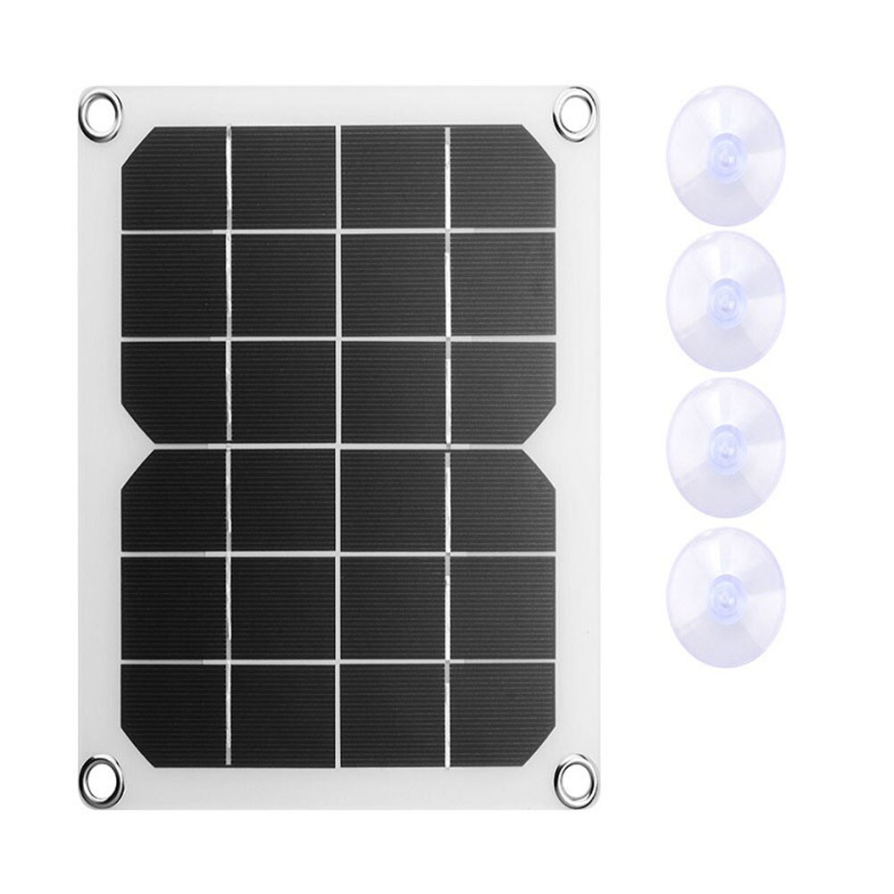 Mobile Phone Solar Panel Portable Photovoltaic Charging Power Bank with Suckers for Household Outdoor Solar Power Decor
