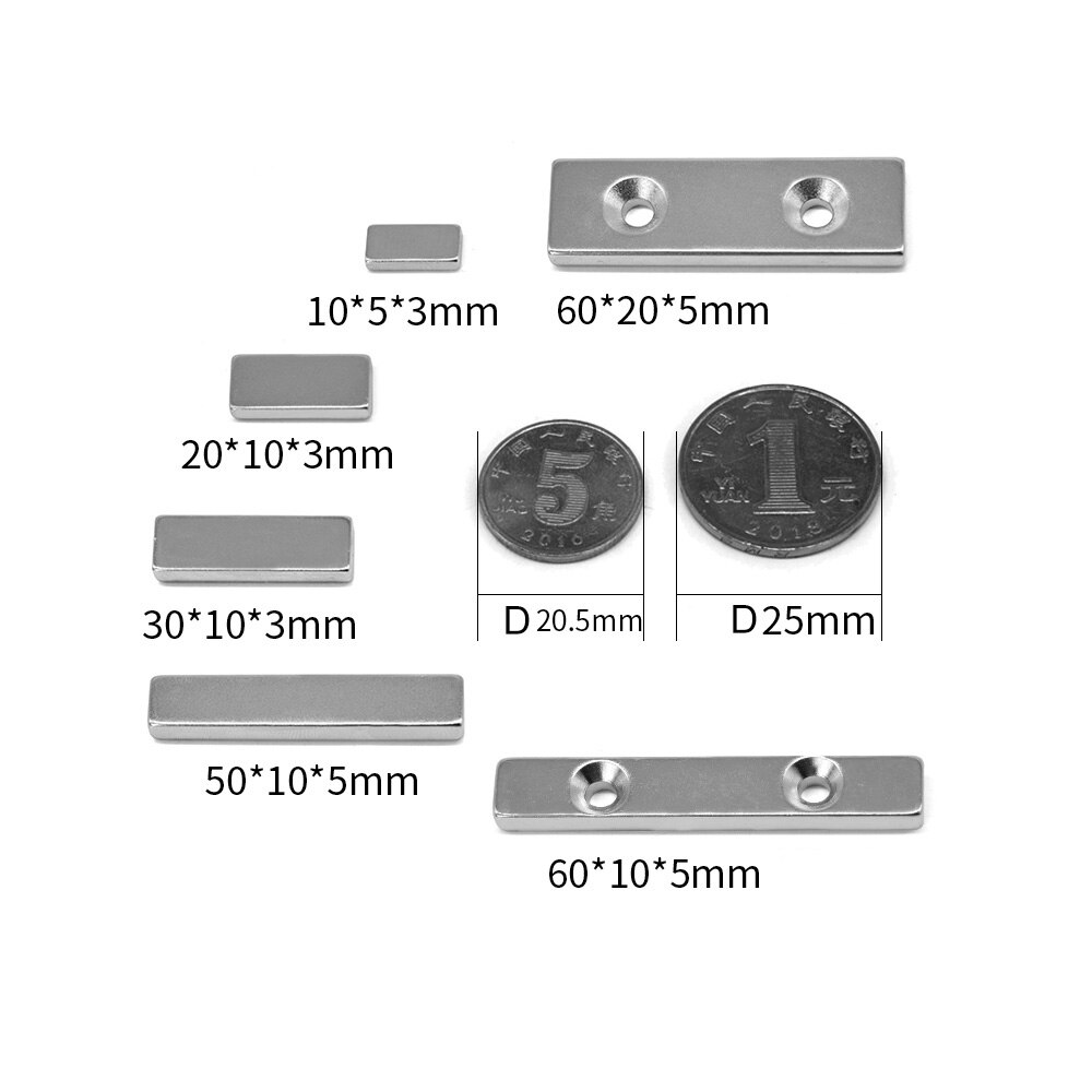 Imanes potentes de neodimio, imanes permanentes pequeños y redondos de 4x20mm y 4x20mm, 10-200 Uds.