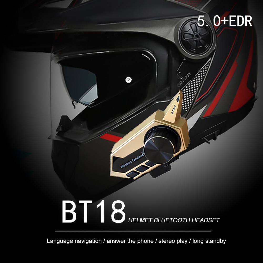 Bluetooth 5.0 Motor Helm Headset Draadloze Handsfree Stereo Oortelefoon Motorfiets Hifi Hoofdtelefoon Met Handbar Controller