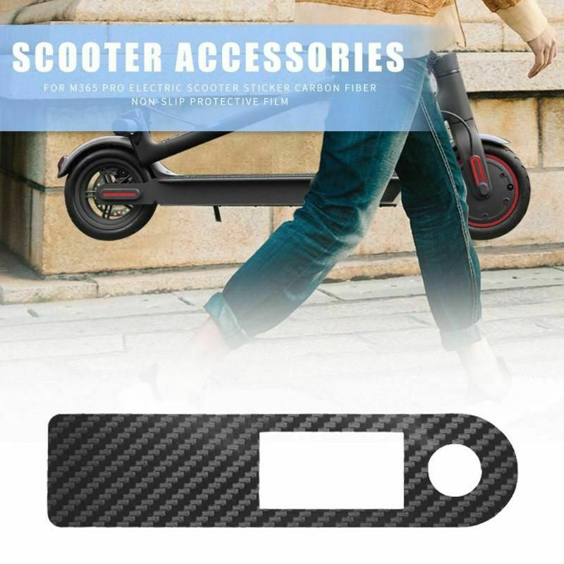 Pegatina para patinete eléctrico, fibra de carbono, impermeable, antideslizante, película protectora para Xiaomi Mijia M365 Pro, accesorios para Scooter