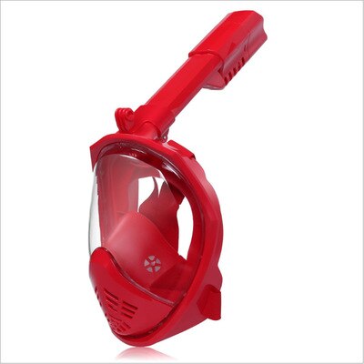 2022 Swimming Full Face Snorkeling Mask Adult Kids Underwater Scuba Anti Fog Snorkel Diving Mask Set Equipment: Red / S/M