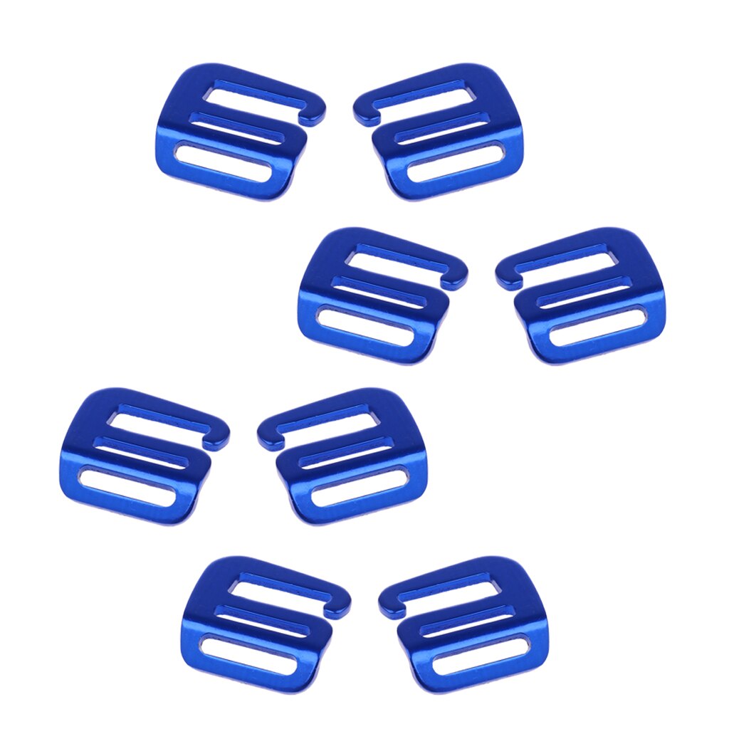 8Stck 25mm 4 Farben G Haken Gurtband Schnalle Aluminium Legierung für Rucksack Gurt Camping Tasche Gürtel Zubehör Überleben sicherheit Werkzeuge