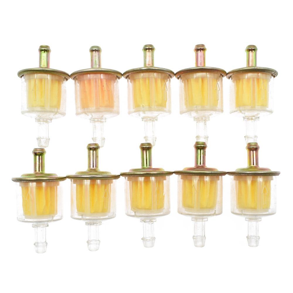 Filtro de línea de combustible Universal para motocicleta, 1/4 '', 6mm, 5/10 Uds.: 10pcs