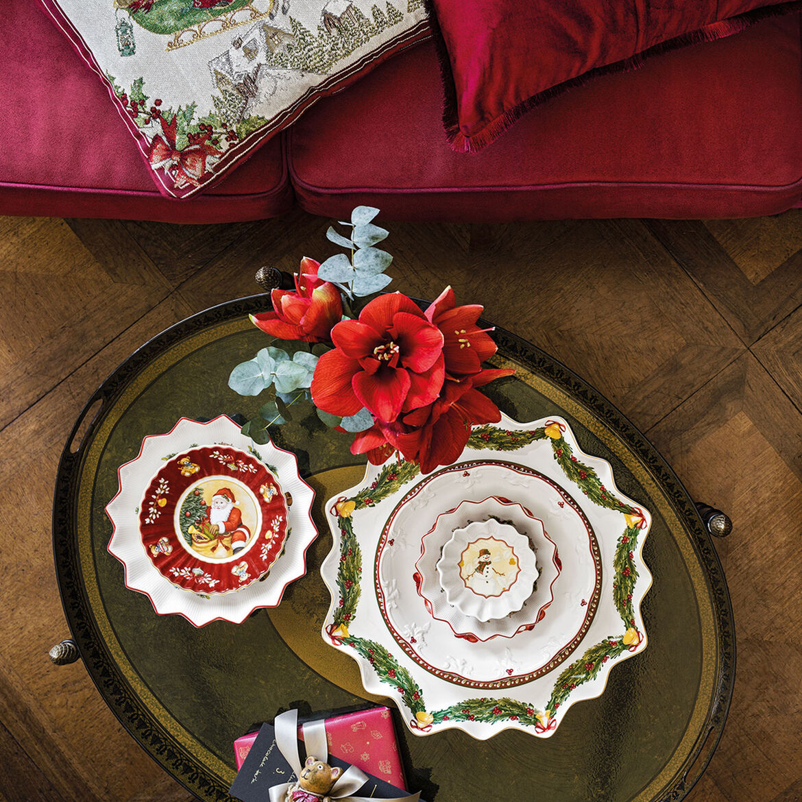 Niemiecka zastawa stołowa Weibao świąteczna zastawa stołowa zabawka radość kubek wielokąt miska Zachodni kuchnia jako sposób gotowania filiżanka robić kawy i sałatki przekąnarty