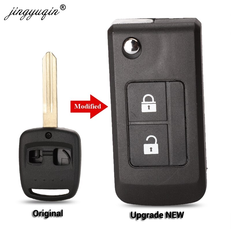 Jingyuqin Upgrade 2 Knoppen Afstandsbediening Sleutel Shell Fob Fit Voor Subaru Forester Legacy Impreza Outback Vervanging Case