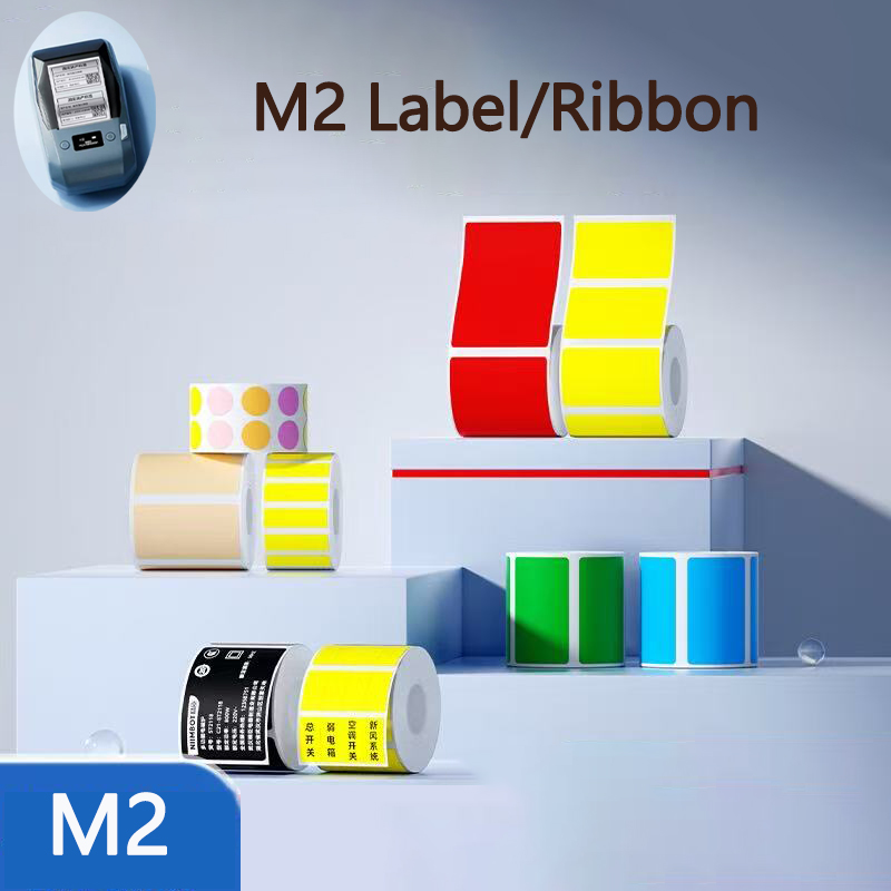 Niimbot M2 Label Thermal Transfer Paper for M2 Printer Thermal Transfer Ribbon Home Office 20-50mm Width Label Paper Sticker