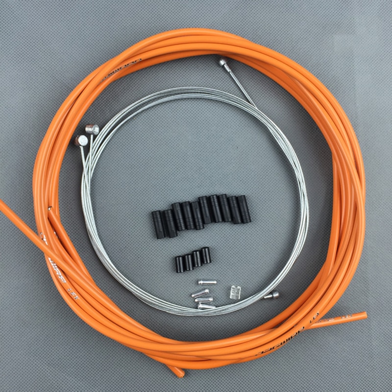 JAGWIRE – Kit de ligne de frein vtt, boîtier de vélo de route, ensemble de câbles de tuyau, Kit de levier de ligne de frein pour shimano Sram,10 couleurs: Orange