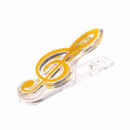 Libro de música de Piano divertido, hoja de papel, soporte de nota Musical de plástico, carpeta para Piano, guitarra, violín, Clips de notación Musical, 1 ud.: Yellow A