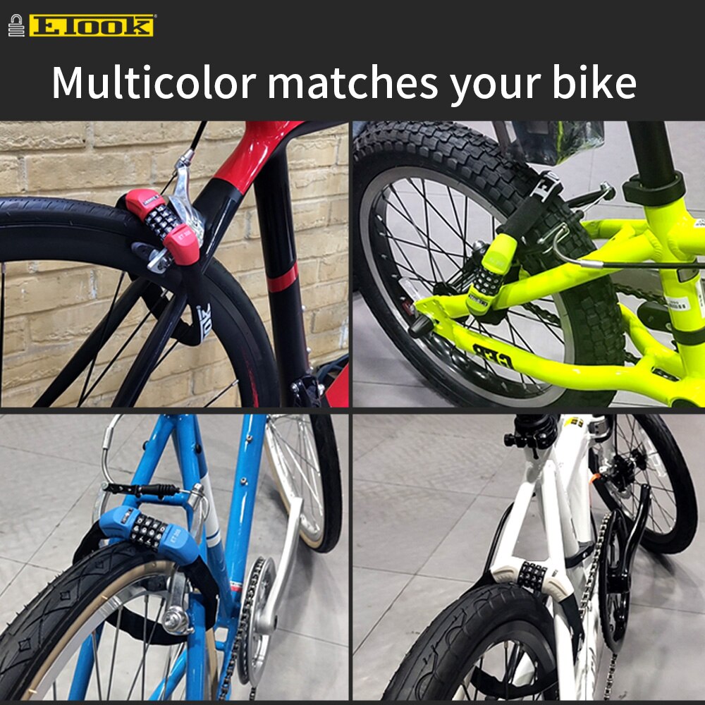 Etook Chain lock Lock Scooter Bike Mini Short 45CM Cafe Lock Portable Password Digital Chain For Road Bike MTB ET355-S