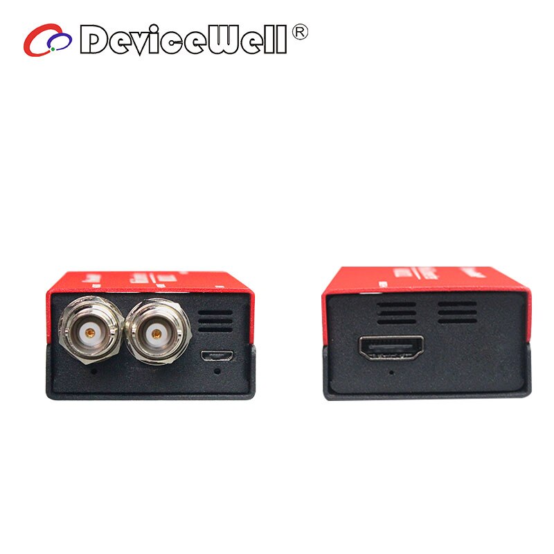 DeviceWell Product MD1021 1080p to 1080I HD SDI BNC Complies with IEC169-8 Mini Video Converter
