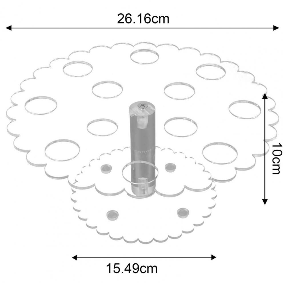 Acrylic Ice Cream Stand Cake Cone Stand Holder 12 Cones Wedding Buffet Display uacr Ice Cream Tools bar Kitchen Tools Gadgets