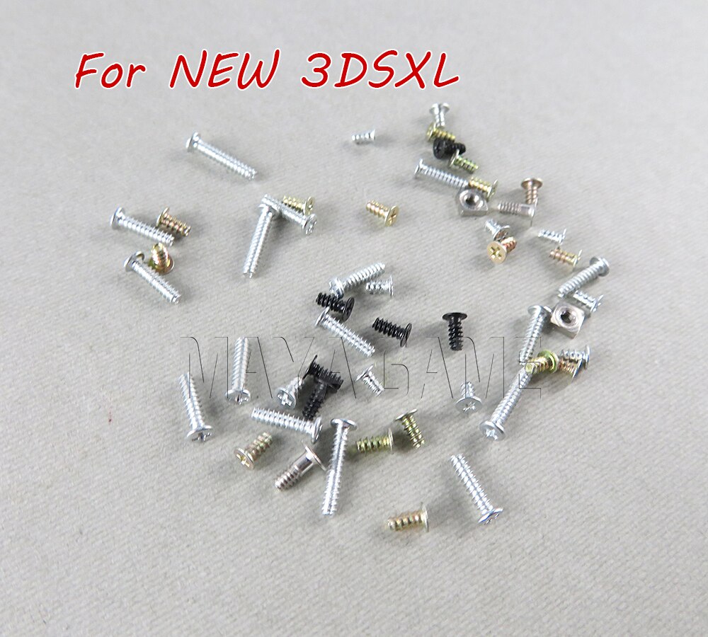 For 3DSXL 3DSLL Full Screw Set + L R Spring + Metal Pillar for Nintendo 3DS XL LL Screws Console