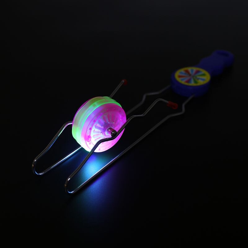 HBB 1 Set LED YOYO Ball colorato lampeggiante Magic Rail Rolling volano giocattolo bambini gioca regali giocattoli luminosi per bambini (colore casuale)